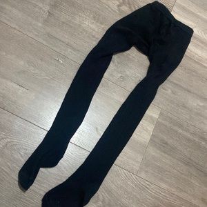 Girls Black Thick Tights / Pantyhose